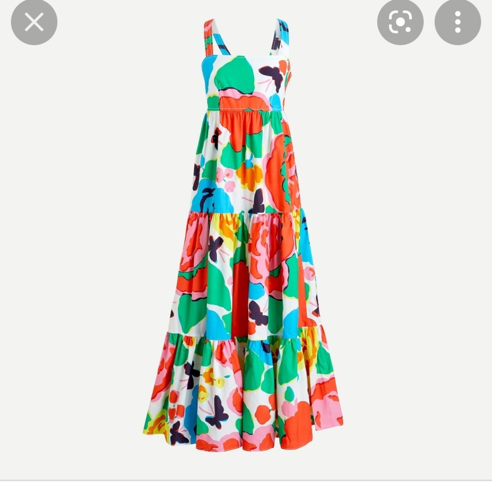 J Crew Jardin Ratti Print maxi dress 2 Beautiful pockets xs